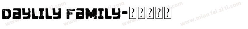 Daylily family字体转换